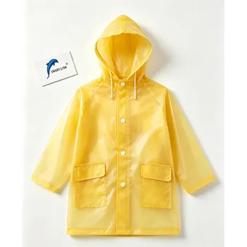 Children Raincoat-Heavy Duty PVC(Yellow,Blue&Purple)