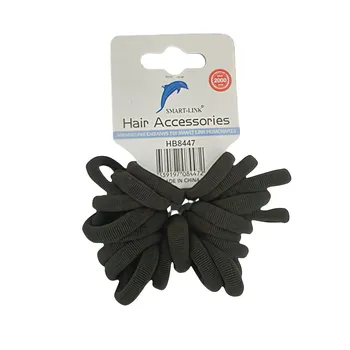24pc Elastic Hair Ties-Black