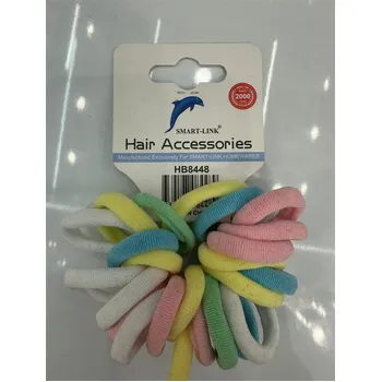 24pc Elastic Hair Ties-Multi Colour