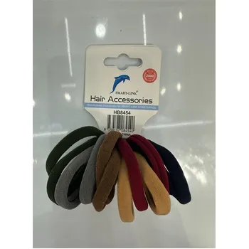 12pc Elastic Hair Ties-Multi Colour