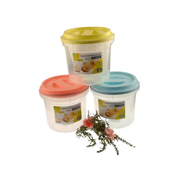 Plastic Handled Round Bucket with Lid
