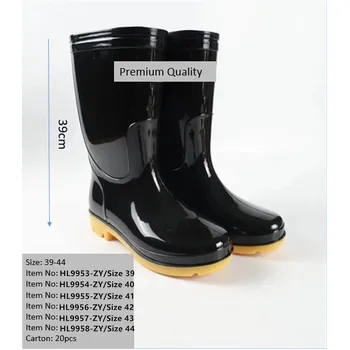 Black Rain Boots Gum Boots Size 41