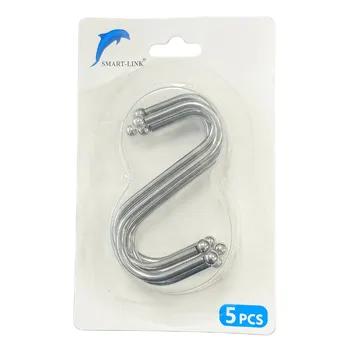 5pc Stainless Steel 'S' Hook 6cm