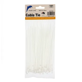 105pcs White Cable Tie 2.5x150mm