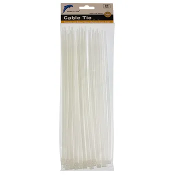 55pcs White Cable Tie 4.8x300mm