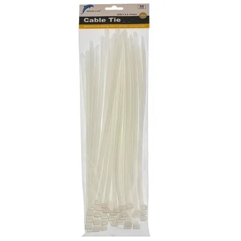 50pcs White Cable Tie 7.6x370mm