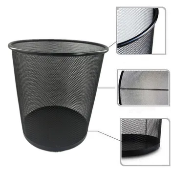 Metal Mesh Rubbish Bin Dia23x27cm