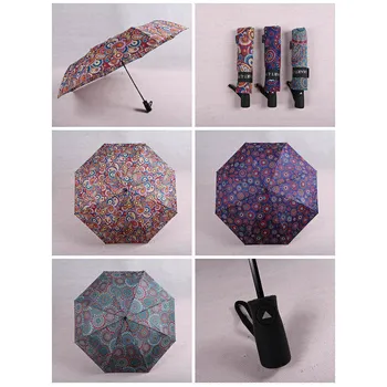 21" Auto Open 3 SEC Umbrella Assorted Design