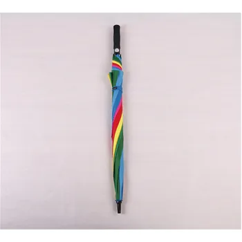 Golf Umbrella 30" Auto Open-Rainbow Colour 