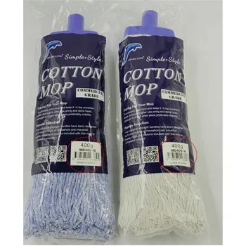 400g Commercial 100% Cotton Mop Head Blue