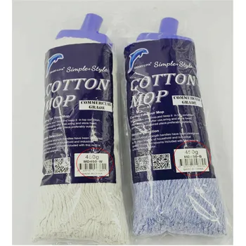 450g Commercial 100% Cotton Mop Head White 