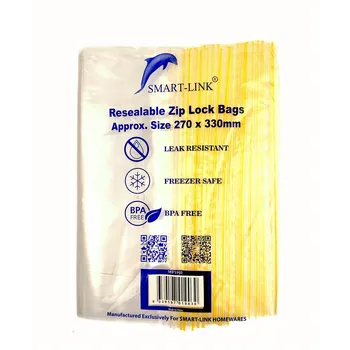 100pcs Resealable Zip Lock Bags 270x330mm