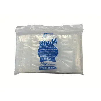100pcs Resealable Zip Lock Bags 120x170mm 