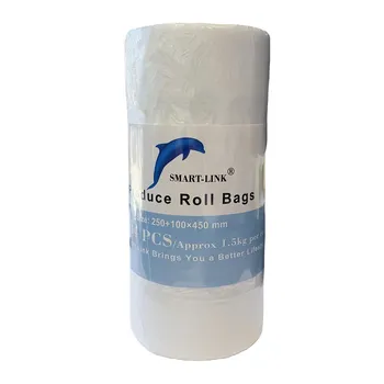 Plastic Gusset Produce Roll Bags 304pcs 250+100x450mm