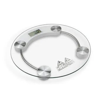 Glass Digital Bathroom Scale-Round Dia33x33x2.5cm