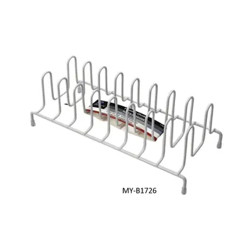 Plate & Lid Holder Rack-White Powder Coating 340x145x120mm