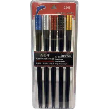 20pcs Alloy Chopsticks 25cm Length