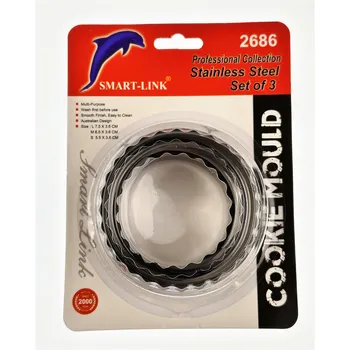 3pc Set Stainless Steel Cookie Cutter