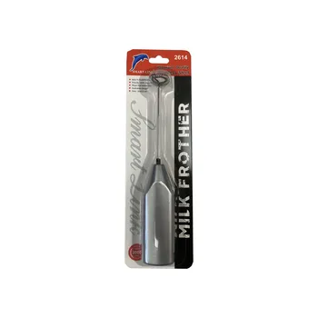 Milk Frother Silver Battery Operated 