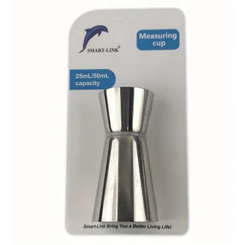  25ml/50ml Stainless Steel Double Sided Measuring Cup/Spirit Jigger