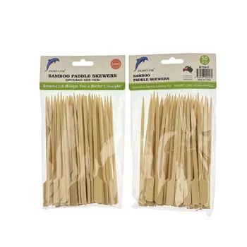 50pc Bamboo Paddle Skewers 15cm 