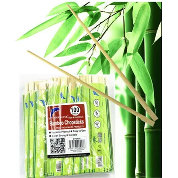 100prs Bamboo Disposable Chopsticks Dia4.8x210mm 