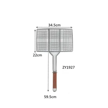 Stainless Steel BBQ Grill Rack-M 34.5x22x59.5cm 