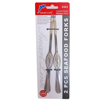 2pc Stainless Steel Seafood Forks  