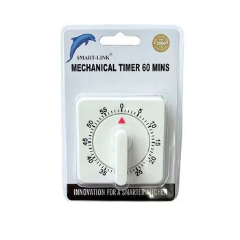 Square Kitchen Timer-Mechanical 6.9x6.9x5cm