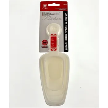 Plastic Set of 4 Measuring Spoons & Scoop