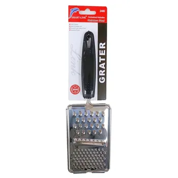 Stainless Steel 3 Way Grater Plastic Handle 