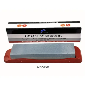Chef's Sharpening Stone With Anti-Slip Plastic Holder 200x50x25mm