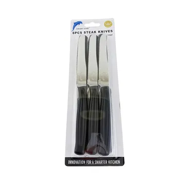Cutlery 6pk Stainless Steel Steak Knife