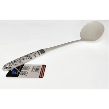 Melamine Large Soup Ladle-Blue Print Dia10x34.5cm 