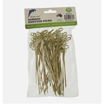 50pc Bamboo Knotted Picks 12cm