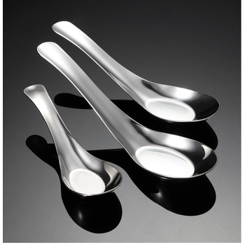 Cutlery Stainless Steel Chinese Soup Spoon-Large 15x4.3cm