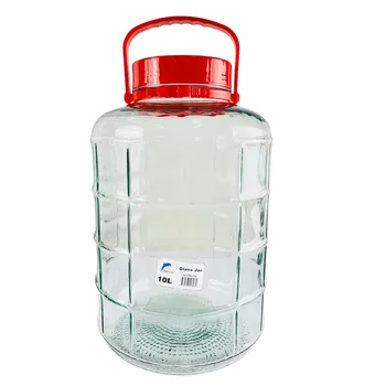 10L Twist Top Glass Jar