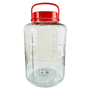 16L Twist Top Glass Jar