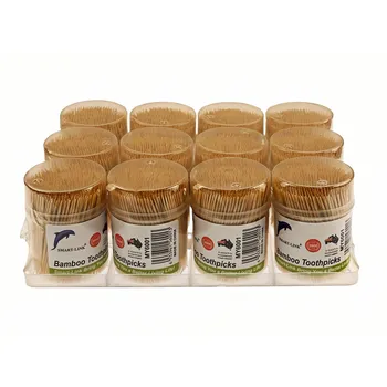 Bamboo Toothpicks 580pcs 1.6mm In Cylinder
