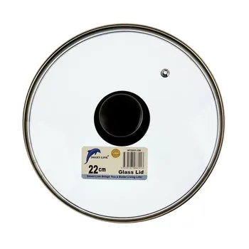 Tempered Glass Lid for Pot and Pan 22cm