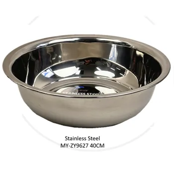 40cm Stainless Steel Basin Dia35.5x39.5x12.5cm
