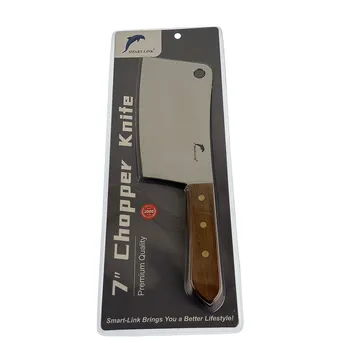 7" Stainless Steel Chopper Knife-Wooden Handle 30.3x8.6x1.6cm