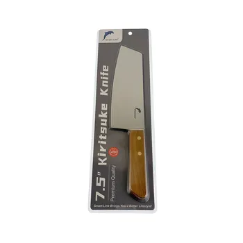 7.5" Stainless Steel Kiritsuke Knife-Wooden Handle 31.1x6.2x1.4cm