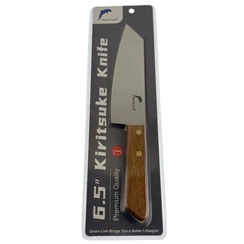 6.5" Stainless Steel Kiritsuke Knife-Wooden Handle 27.7x4.4x1.4cm