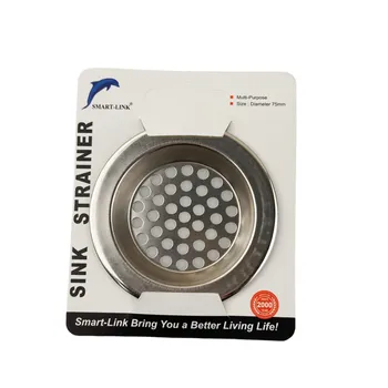 Stainless Steel Sink Strainer Dia7.5x0.5cm