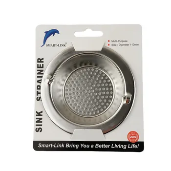 Stainless Steel Sink Strainer Heavy Duty With Handle Dia11x2.5cm