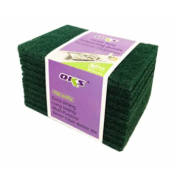 10pc Heavy Duty Scouring Pads 15x10x0.8cm