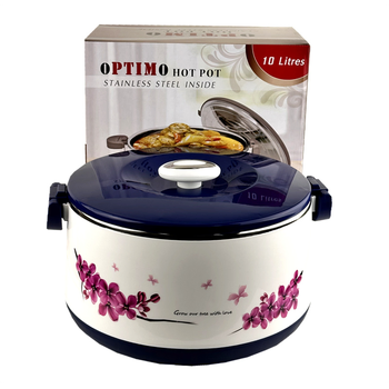 Optimo Hot Pot With Lock Lid 10L-Blue Lid