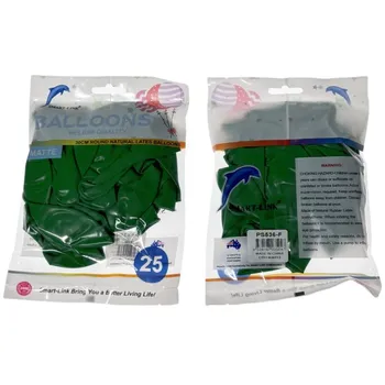 25pc Matte Latex Balloon-Green 30CM