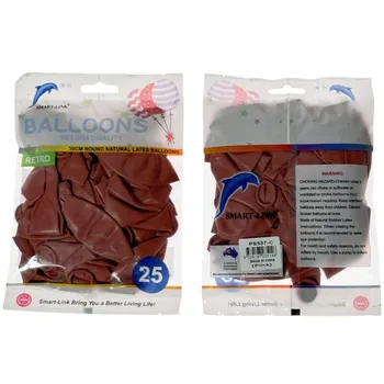 25pc Retro Latex Balloon-Pink 30CM